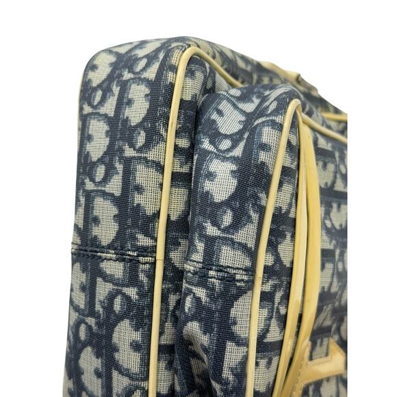 Christian Dior Diorissimo Crossbody Bag*Trotter Design in Blue and Cream trim - Picture 9 of 15